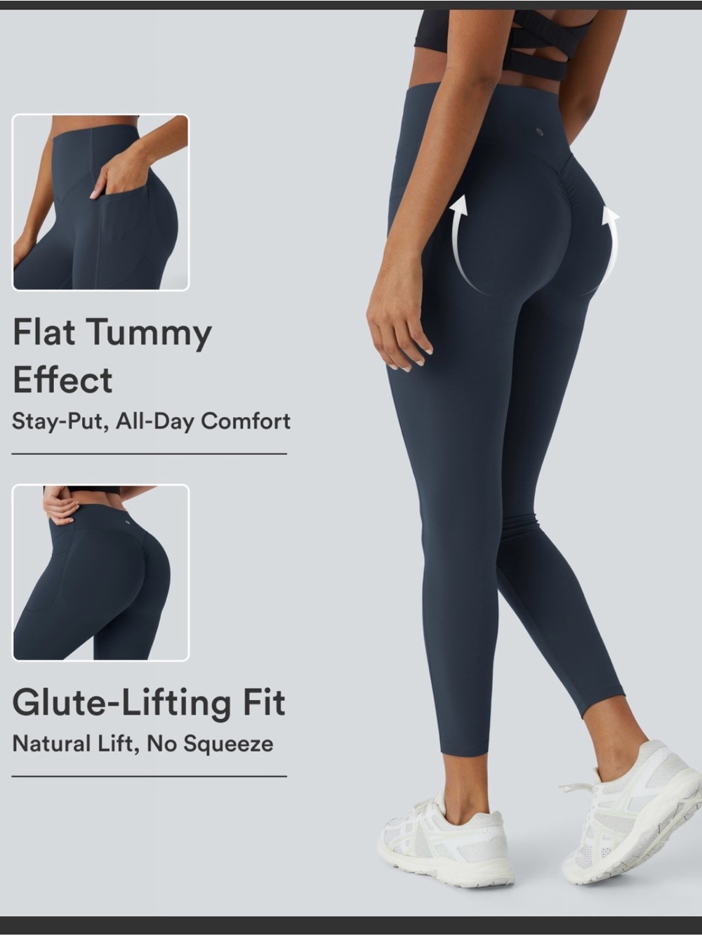 Halara Ultrasculpt High Rise Pocket Legging Black